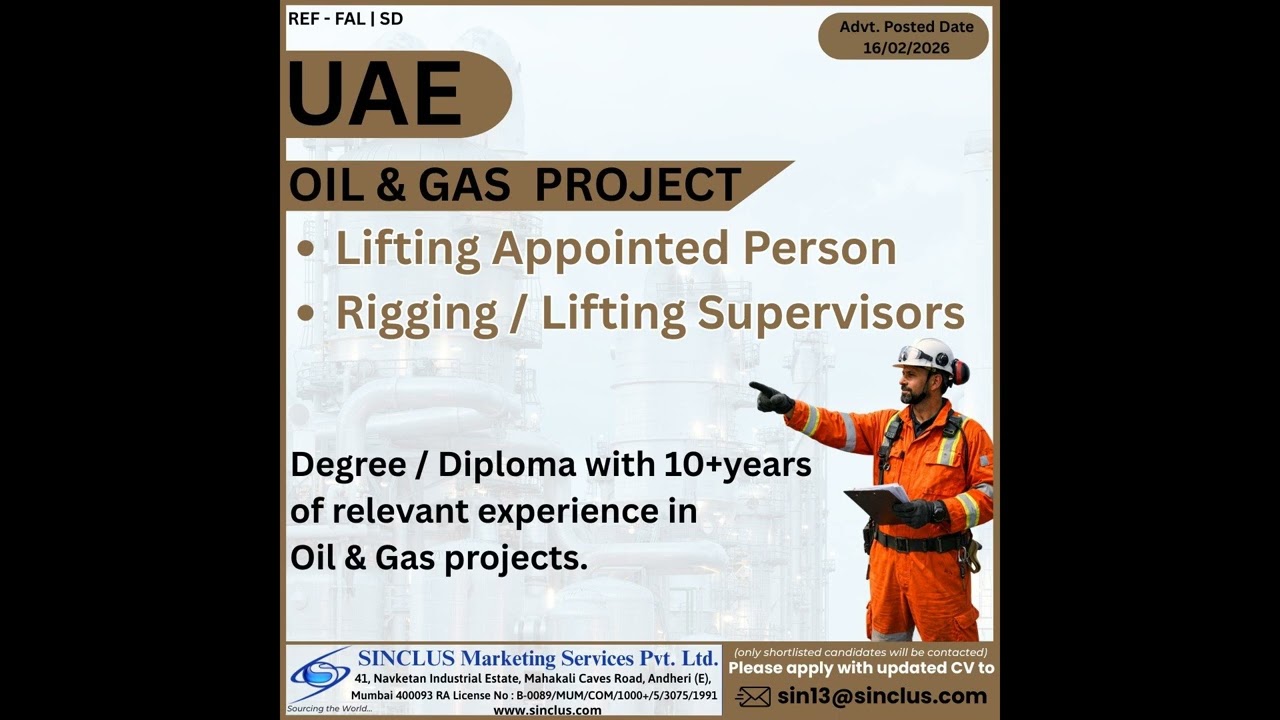 Gulf Jobs Update 2026-02-16 | Worklobby Online Hiring