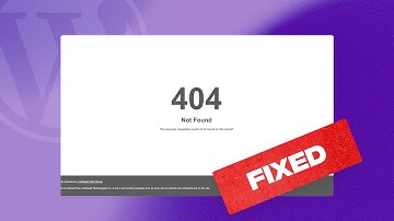 How to Fix 404 Page Not Found Error in WordPress