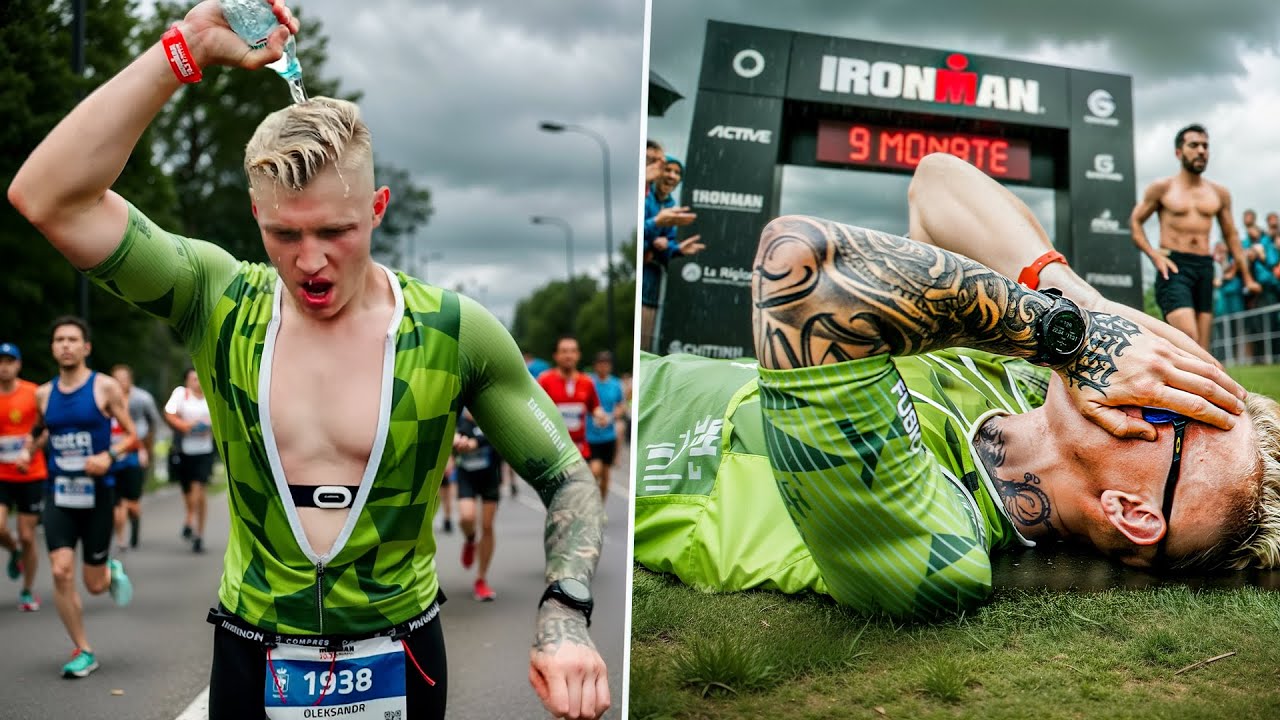 Слобоженко в IRONMAN на 113 КМ ! Порвал Колено до Старта