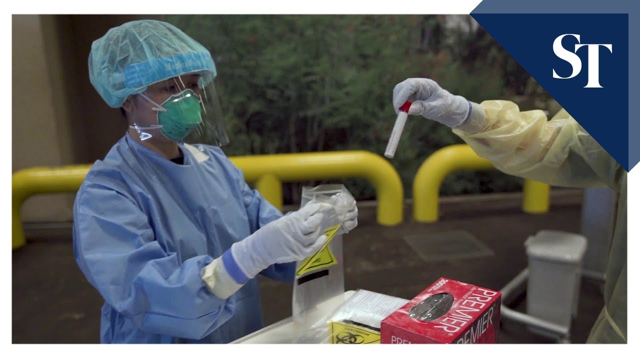 Coronavirus: Drive-through site for swab tests at One Farrer Hotel