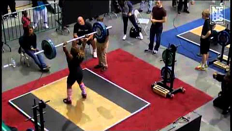 Gainesville's Jessica Kinsler clean & jerk 180 lbs...