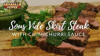 Today’s recipe is for a skirt steak cooked using the sous vide
method along with homemade chimichurri sauce. it easy to overcook and
get tough s...