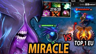 MIRACLE vs WATSON the New TOP 1 RANK EU — HARD CARRY Battle