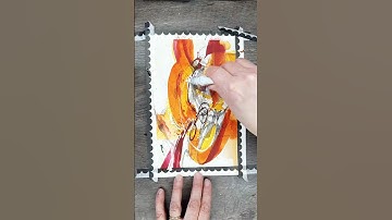 Orange abstract watercolor 🧡