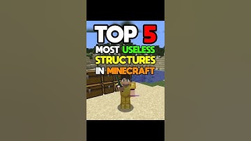 Top 5 Most useless structure in Minecraft || #minecraft #shorts