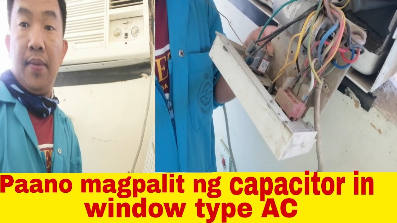 how to replace capacitor in window type ACU /Jude Master YouTube