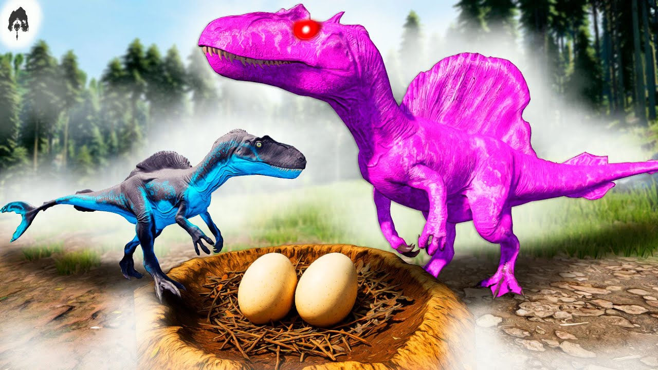 the isle - Bebê Híbrido de Ninho! Fui Abandonado! Minha Mãe Sumiu e um Spino me Cercou!