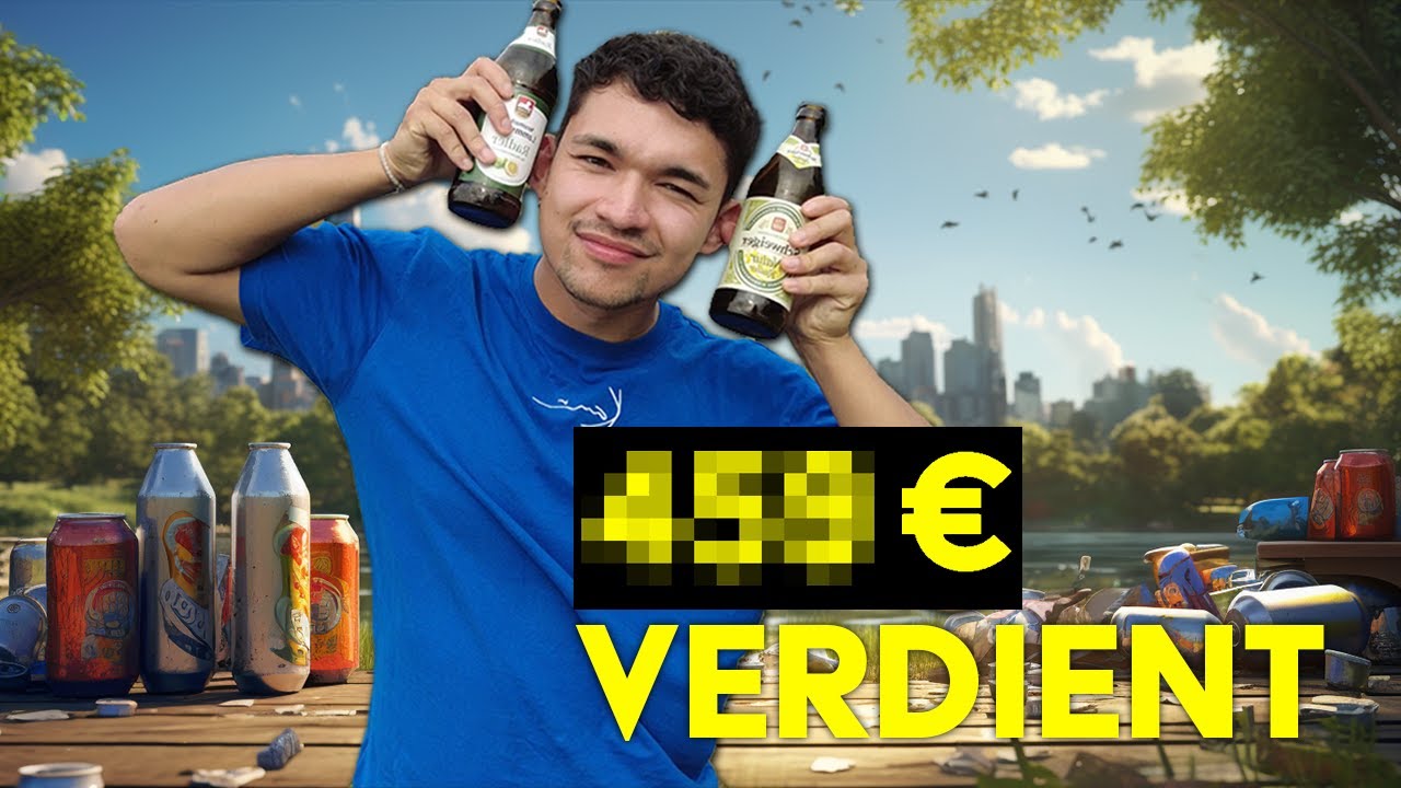 1 Tag Pfandflaschen sammeln & SO VIEL verdient! | + Interview mit Obdachlosem