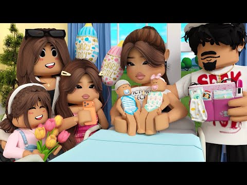 THE BIRTH OF OUR TWINS!👶🏼🏥*RUSHED TO HOSPITAL* || Roblox Bloxburg Roleplay