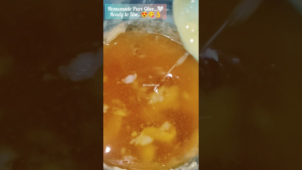 Homemade Desi Ghee..😍😋🤍|Pure|Easy|Quick|Fresh👌 