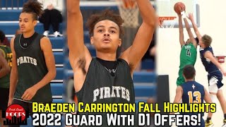 Braeden Carrington Fall Highlights! 6'4 2022 Shooting Guard Park Center HS