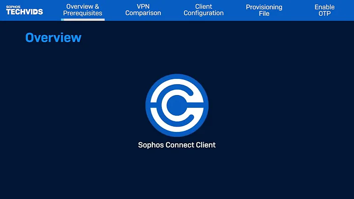 Sophos Firewall v20 Configure Sophos Connect Client 2.2 IPsec SSL VPN Client - Sophos Tech Videos