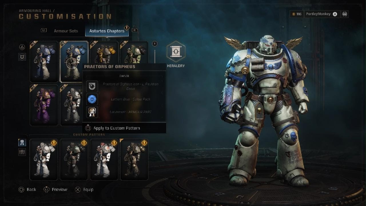 Ultramarine armour set - YouTube