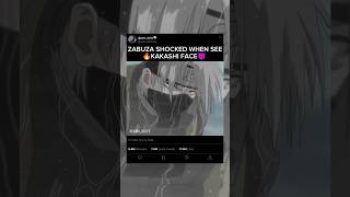 Zabuza Shocked When See Kakashi Face