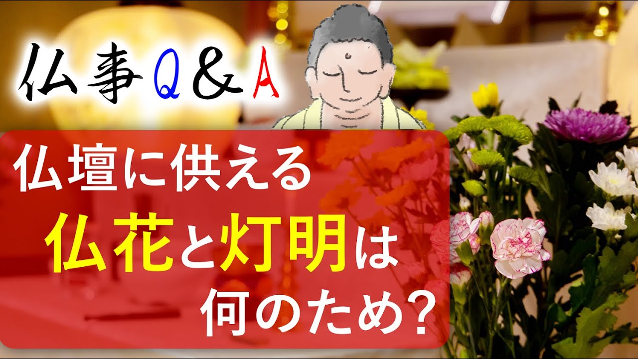 浄土真宗における法事 仏様とお仏花 灯明の関係は Youtube