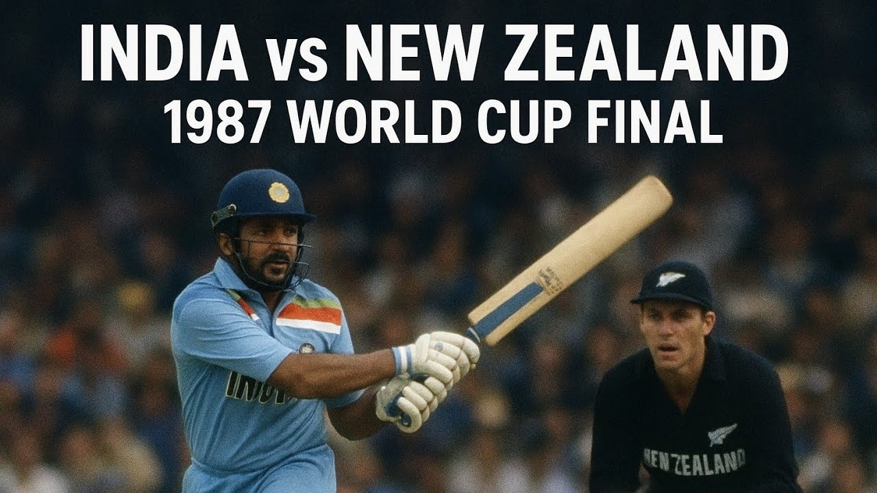1987 Cricket World Cup | India vs New Zealand Full Match Highlights | Gavaskar, Srikkanth, Kapil Dev