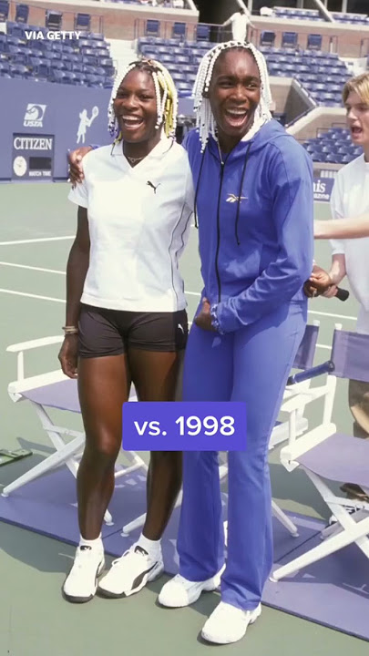 Serena and Venus Williams in 2022 vs 1998 | #shorts #yahooaustralia