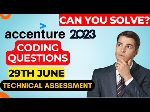29th June first Slot :- Accenture Assessment test 2023 || Accenture today coding questions & answers