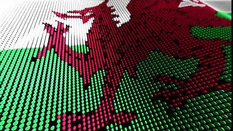 3D Animated Flag Of Wales Copyright Free Motion Graphics Background,4K,Abstract,No Copyright Motion