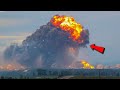 Grande explosion une base militaire russe touche par des missiles  longue porte 