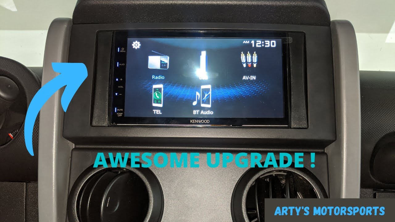 Installing a double din head unit in a 2007-2010 jeep wrangler (jk)  unlimited x. - YouTube