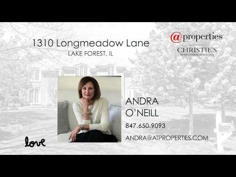 1310 Longmeadow Lane, Lake Forest, IL home video tour