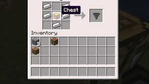 How to make a hopper in minecraft 1.6.4