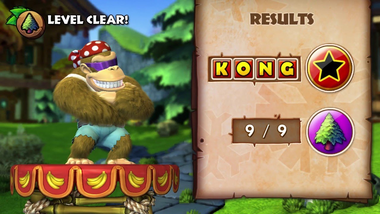 Donkey Kong Country Tropical Freeze: 2-1 Windmill Hills (Puzzle pieces + KONG)
