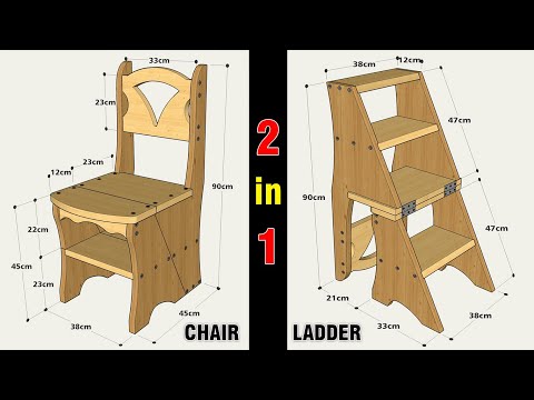 ቪዲዮ: DIY የሚታጠፍ መሰላል