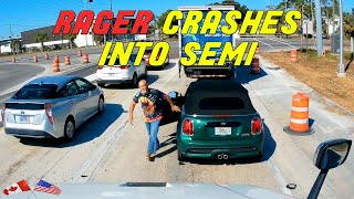 BEST OF SEMITRUCKS ROAD RAGE | Road Rage, Brake Checks, Karens | 2024