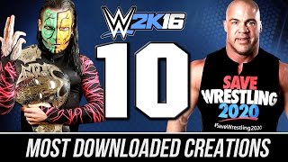 WWE 2K16 : Top 10 TNA IMPACT WRESTLING 2016 CAWS (Jeff Hardy, Lashley, Kurt Angle)