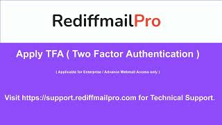Tfa Two Factor Authentication Enabling For The Account