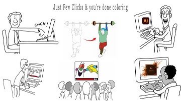 How to Color Doodles | Coloring VideoScribe SVGs | WhiteBoard Animation Doodles Coloring  Free Color