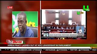 Kwesi Pratt lashes out at NDC leadership in Parliament