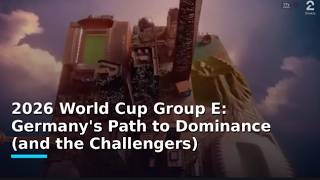 2026 FIFA World Cup Group E: Winning Probabilities. Germany, Ecuador, Ivory Coast and Curacao