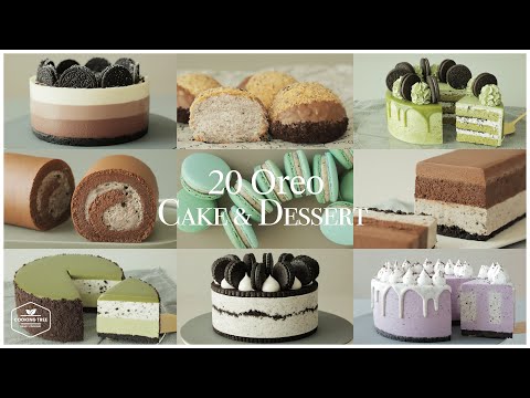 20 Oreo Cake & Dessert Recipe | Baking Video | Chocolate Cheesecake, Crepe Cake