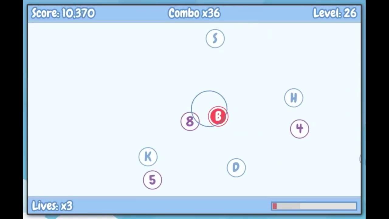 Letter Bubbles Typing Game Introduction YouTube