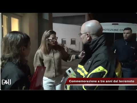 Video Commemorazione a tre anni dal terremoto tra Umbertide, Gubbio e Perugia