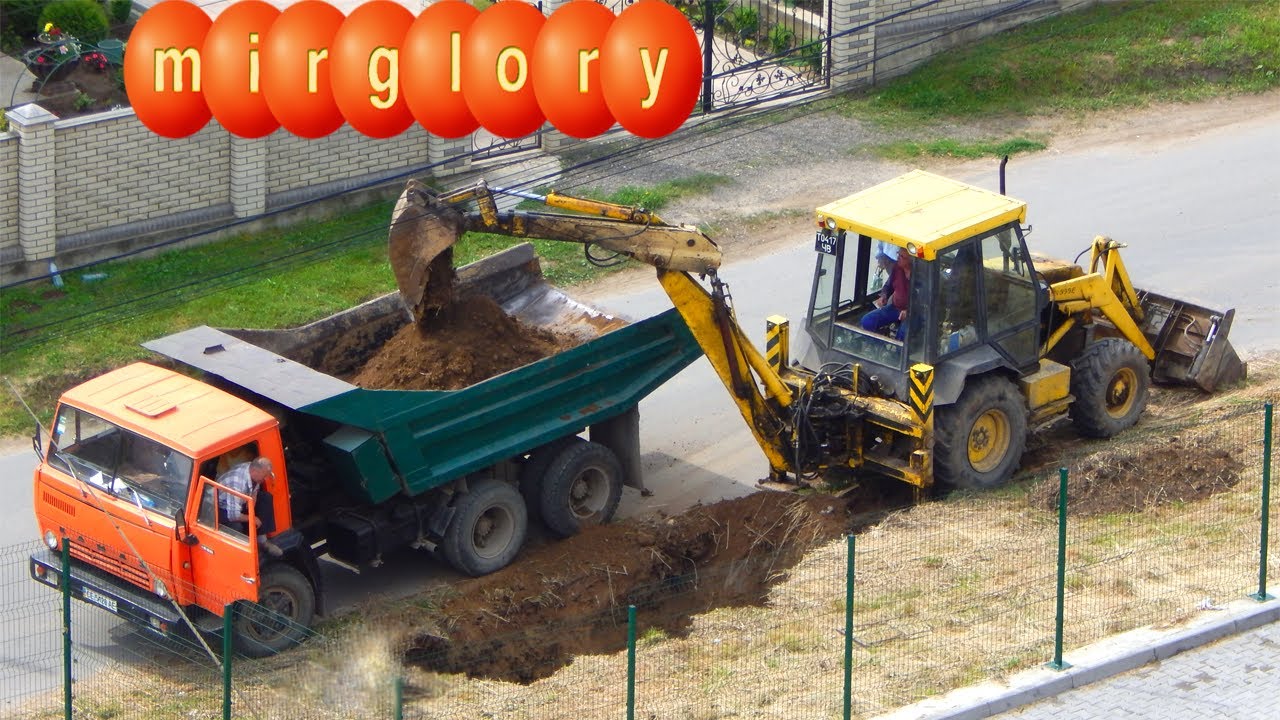 Видео для детей про Грузовик и Экскаватор