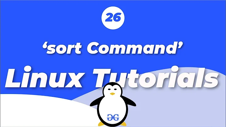 Linux Tutorials | sort command  GeeksforGeeks