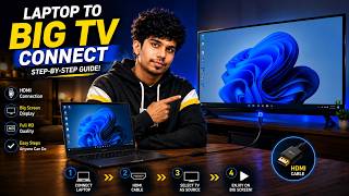 How to Connect Laptop to TV with HDMI Cable 🔥 | Laptop to TV HDMI Connection