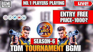 TDM 1v1 TOURNAMENT S6GTxORGANIZATION | #2k25  #1v1challenge #tdm1v1room #bgmi #happydiwali #pubg