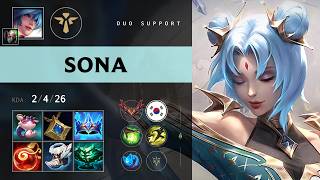 Sona Support vs Braum - KR Grandmaster Patch 26.16