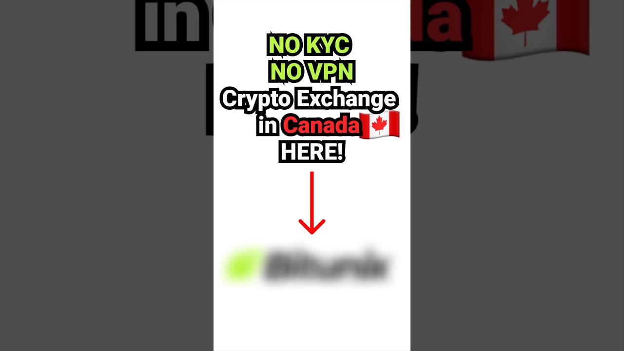 BEST NO KYC Crypto Exchange in Canada 🇨🇦 - YouTube