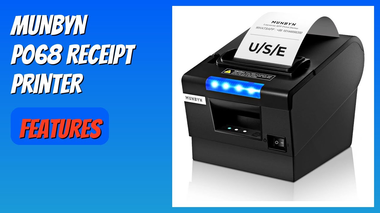 REVIEW (2025): MUNBYN P068 Receipt Printer. Features