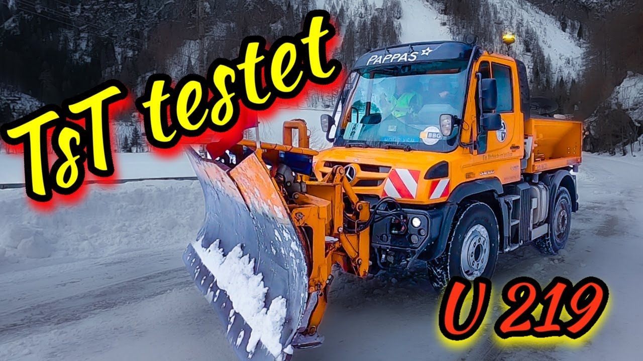 ❄️#winterdienst❄️ #schneeräumung ❄️TsT testet🧐 🛻  #unimog U219  🛻   40.000Abo Special 🤗😱🥳