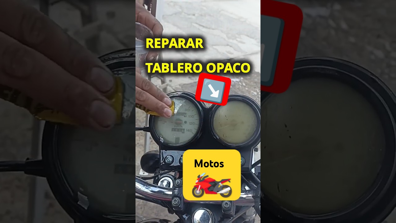 Reparar tablero opaco de moto 🏍️ 🛵