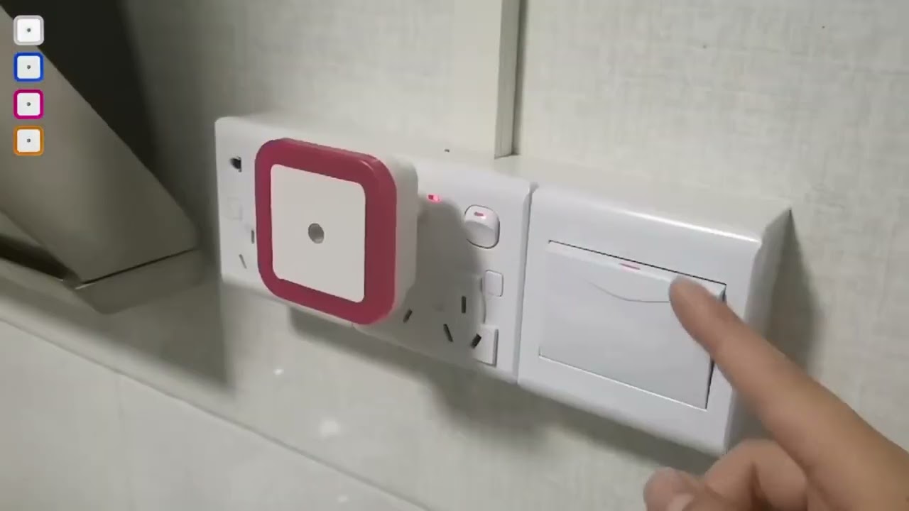 Sem fio LED Night Light Sensor, Mini Plug EU, EUA, Luzes para Sala de