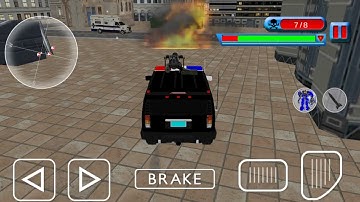 Police Robot Transformation - Prison Escape (Dangerous bang) Android Gameplay HD #4