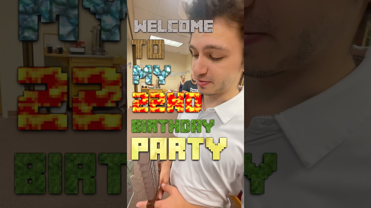 minecraft food for my husband’s 22nd birthday party that is minecraft themed #minecraft #birthday